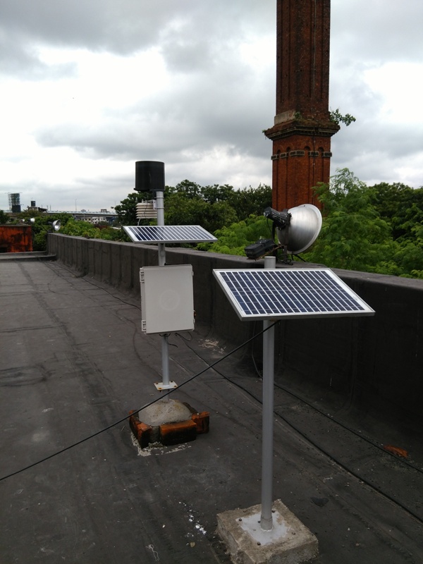 Rainfall sensor at Ballygunge Pumping Station